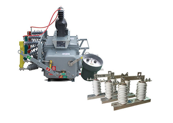 12kV 50Hz उच्च वोल्टेज वैक्यूम सर्किट ब्रेकर GB1984-2003 नियंत्रक के साथ हुकस्टिक स्विच के साथ आउटडोर सर्किट ब्रेकर